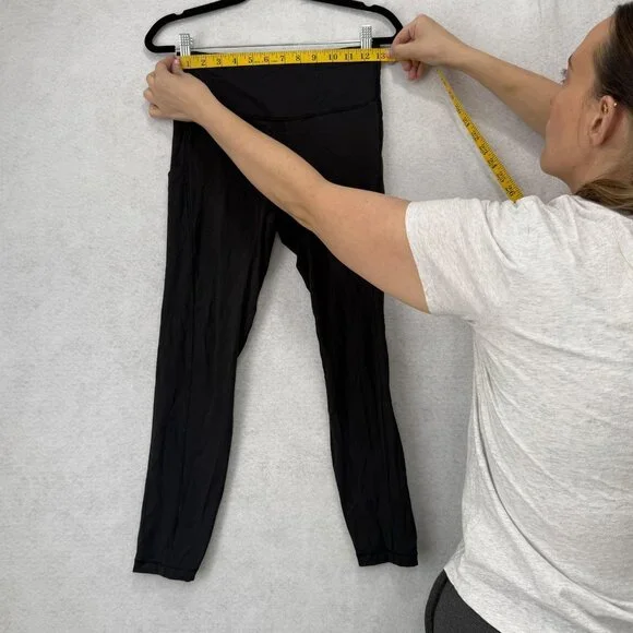 Athleta Leggings Womens Small Black Ultimate Stash Pocket 7/8 Tight Yoga Gym - Picture 2 of 10